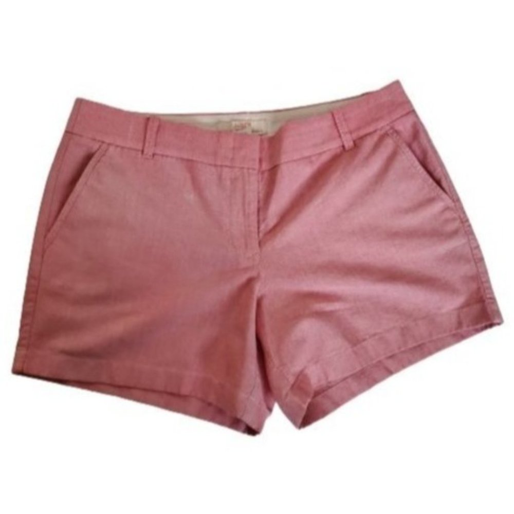 J. Crew Women's 100% Cotton Broken-In Chino Shorts Dusty Pink Size 12 - Picture 3 of 11